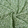 10 yards Sequin Velvet Fabric Roll - Sage Green