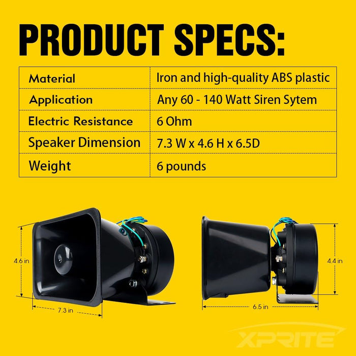 100 Watt High Performance Siren Speaker