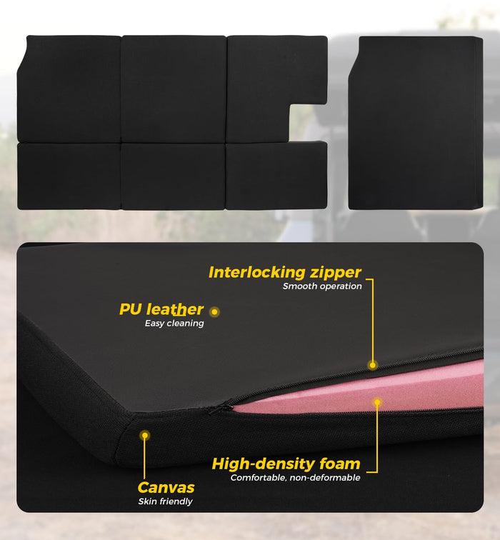 1.6-Inch Thick Premium Foam Bed Pad & Leveling Pad for 2021-2024+ Ford Bronco 4 Door