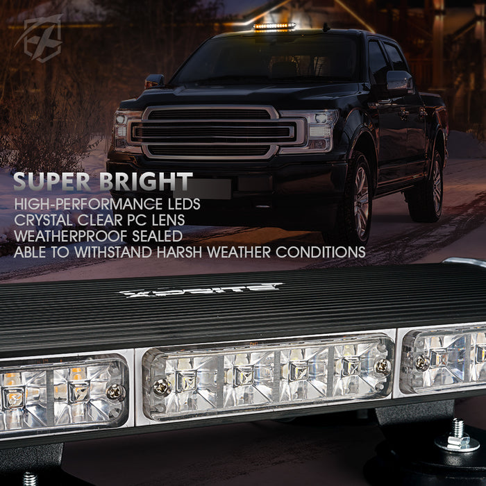 18" Magnetic Mount Rooftop Mini Light Bar for Off-Road & Emergency Use | Xprite
