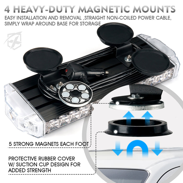 18" Magnetic Mount Rooftop Mini Light Bar for Off-Road & Emergency Use | Xprite