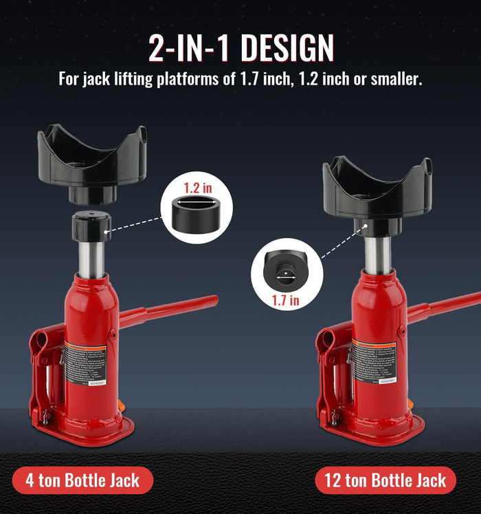 2-in-1 Bottle Jack Adapter for RV Trailer Farm