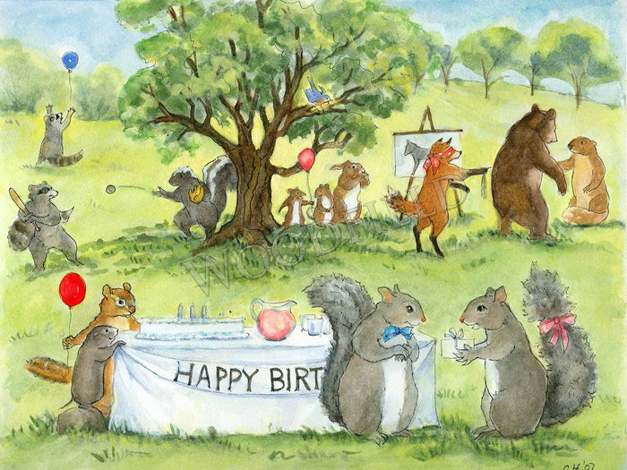 #300 - Happy Birthday Notecard