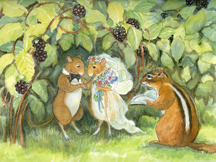 #319 - Mouse and Wife Notecard