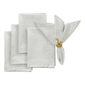 5 pcs/pk Crinkle Shimmer Napkin 20"x20" - Silver- CV Linens