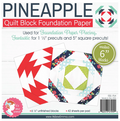 6" Pineapple Quilt Block Foundation Paper