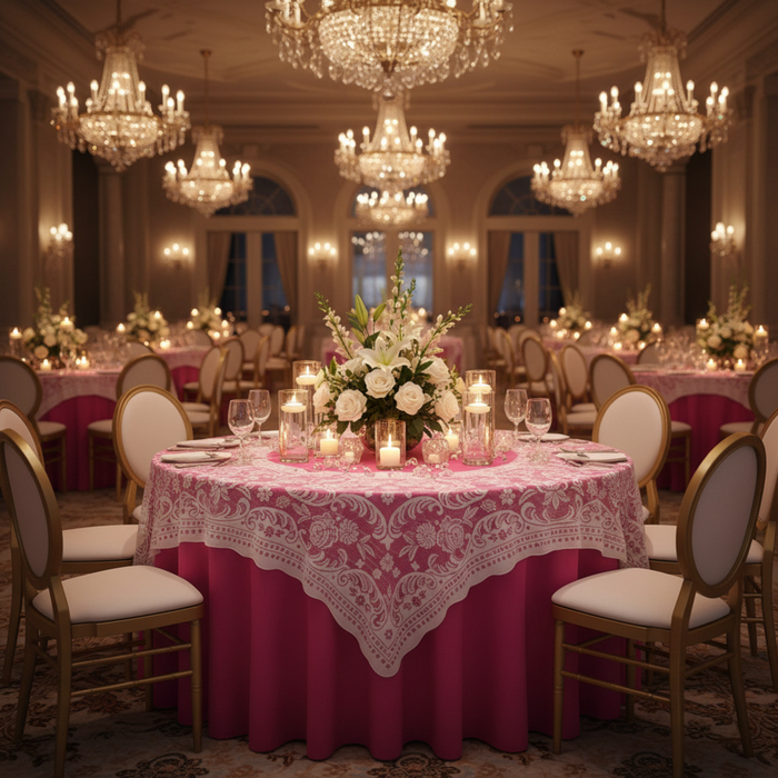 Indoor Gala Fuchsia Round Table