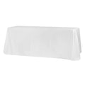 90"x132" Rectangular Oblong Polyester Tablecloth - White - CV Linens