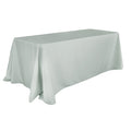 90"x156" Rectangular Oblong Polyester Tablecloth - Gray/Silver - CV Linens