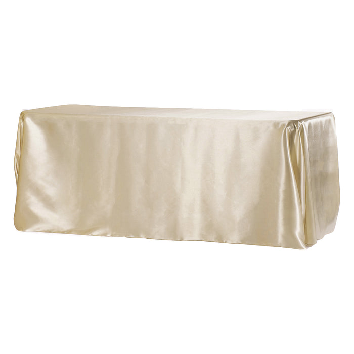Rectangular Satin Tablecloth - Champagne