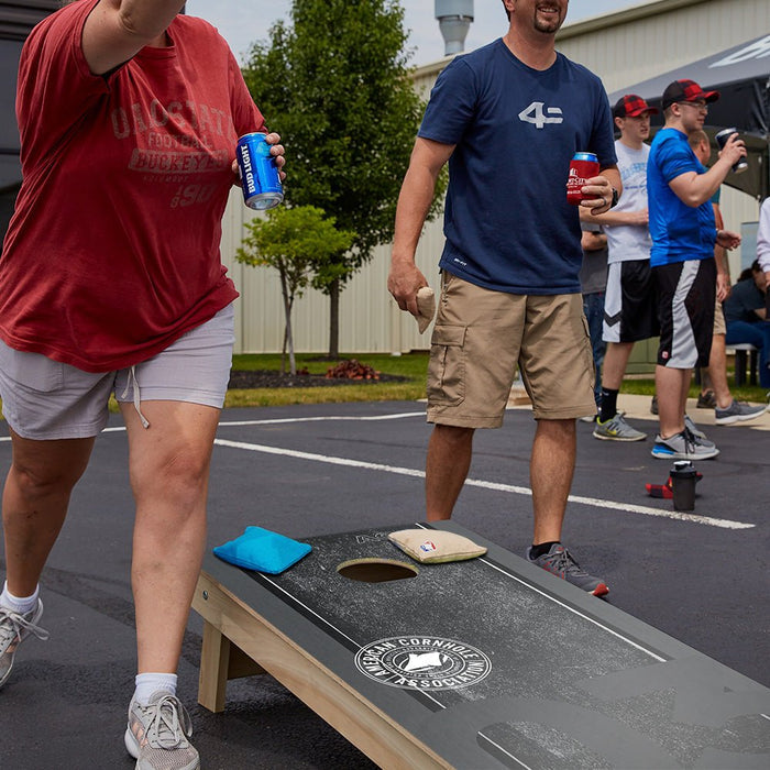 ACA Logo Black Grunge Star Cornhole Boards - ACA - 000513 | American Cornhole Association