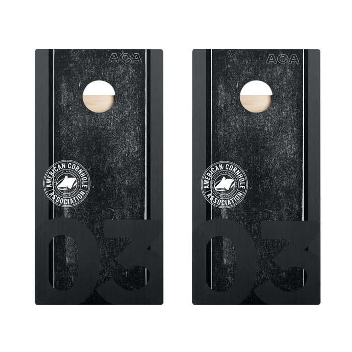ACA Logo Black Grunge Star Cornhole Boards, - American Cornhole Association