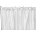 Accordion Crinkle Taffeta 10ft H x 54" W Drape/Backdrop Panel - White - CV Linens