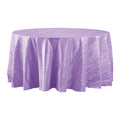 Accordion Crinkle Taffeta Round Tablecloth Lavender