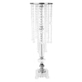 Acrylic Crystal Drop Centerpiece - Silver - CV Linens