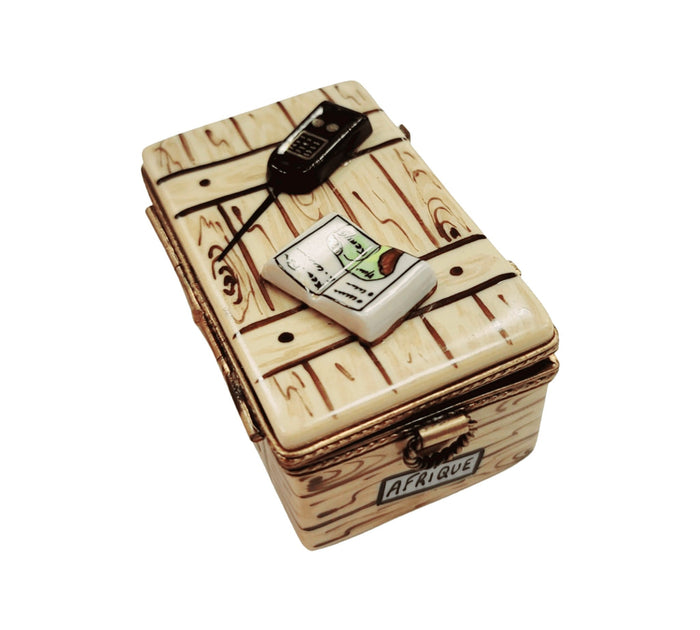 African Safari Adventure Set porcelain box from Limoges, alternate view