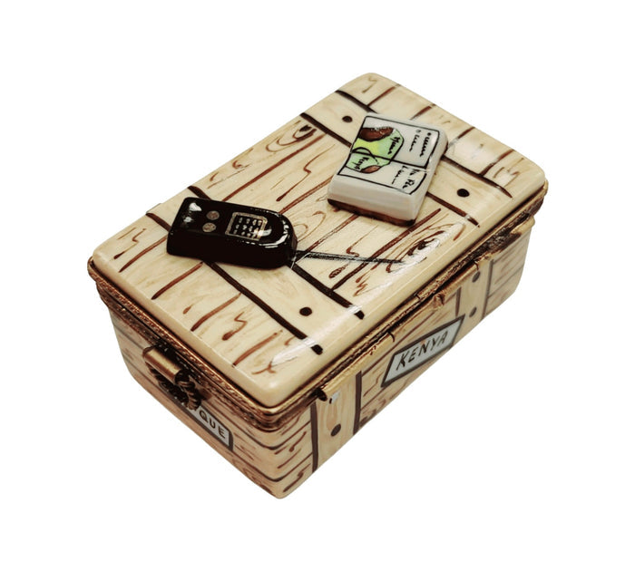 Hand-painted African Safari Adventure Set Limoges box, additional photo