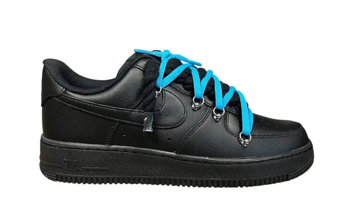 Nike Air force 1 Double Rope Laces Black Blue NIKE Air Force 1