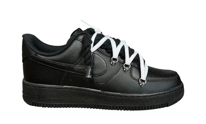 Nike Air force 1 Double Rope Laces Black White NIKE Air Force 1