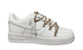Air force 1 Double Rope Laces White Gold Chain NIKE Air Force 1