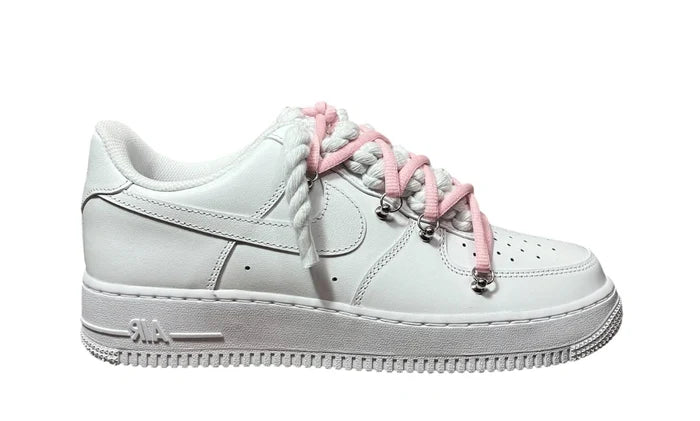 Nike Air force 1 Double Rope Laces White/Pink NIKE Air Force 1