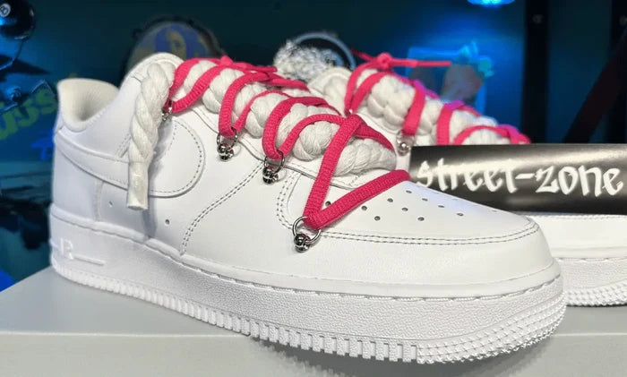 Nike Air force 1 Double Rope Laces White/Red NIKE Air Force 1