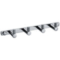 ALFI brand AB9528 Polished Chrome Wall Mounted 4 Prong Robe / Towel Hook Bathroom Accessory