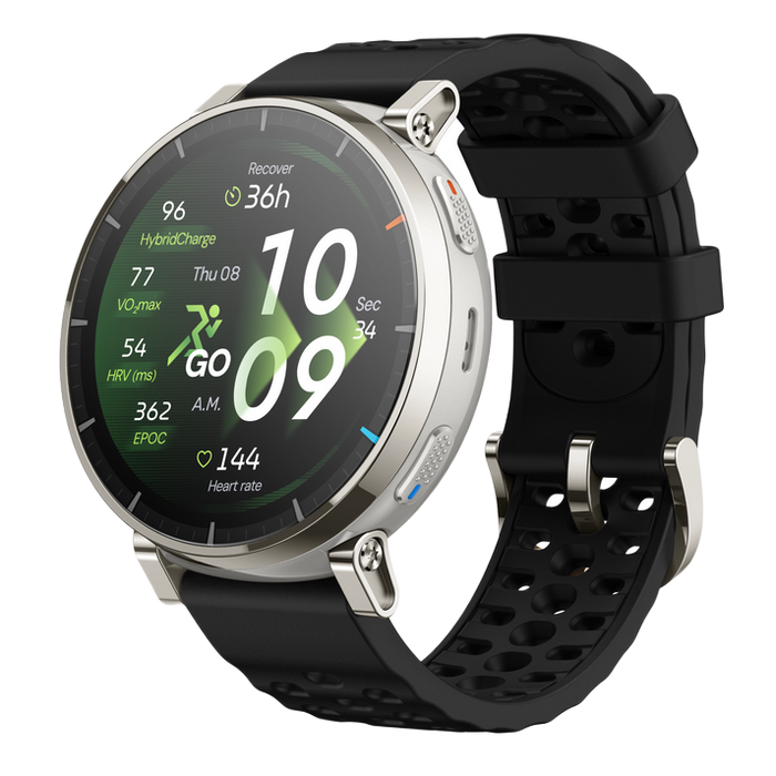 Amazfit Active 3 Premium 45MM Smart Watch - Apex Silver | 146-W2558GL1N