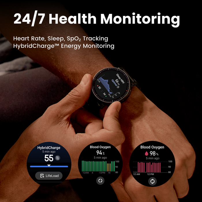 Amazfit Active Max 48MM Smart Watch - Black | 146-W2556GL1N