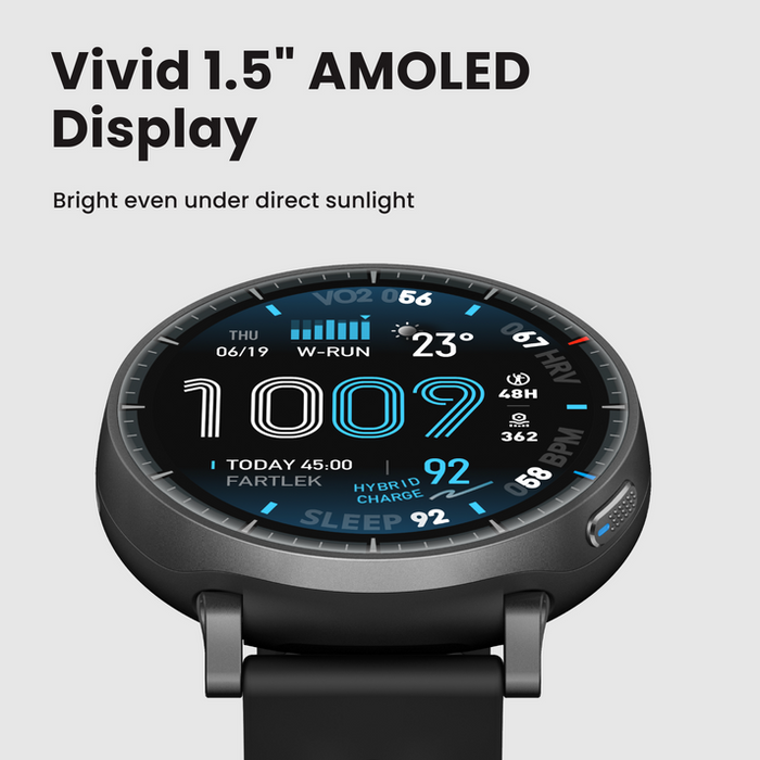 Amazfit Active Max 48MM Smart Watch - Black | 146-W2556GL1N