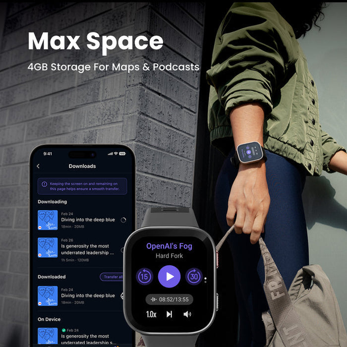 Amazfit Bip Max 39MM Smart Watch - Silver | 146-W2568EU1N