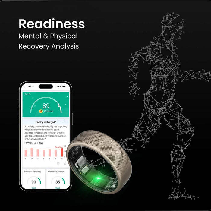 Amazfit Helio Size 8 Smart Ring - Titanium | 146-W2321GL1N from Amazfit - DID Electrical