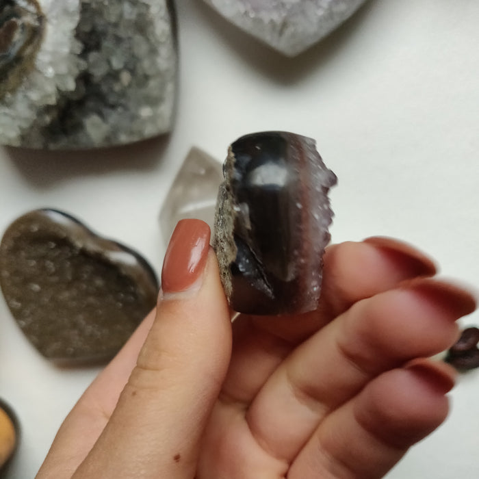Amethyst Geode Heart (#G18) - Simply Affinity