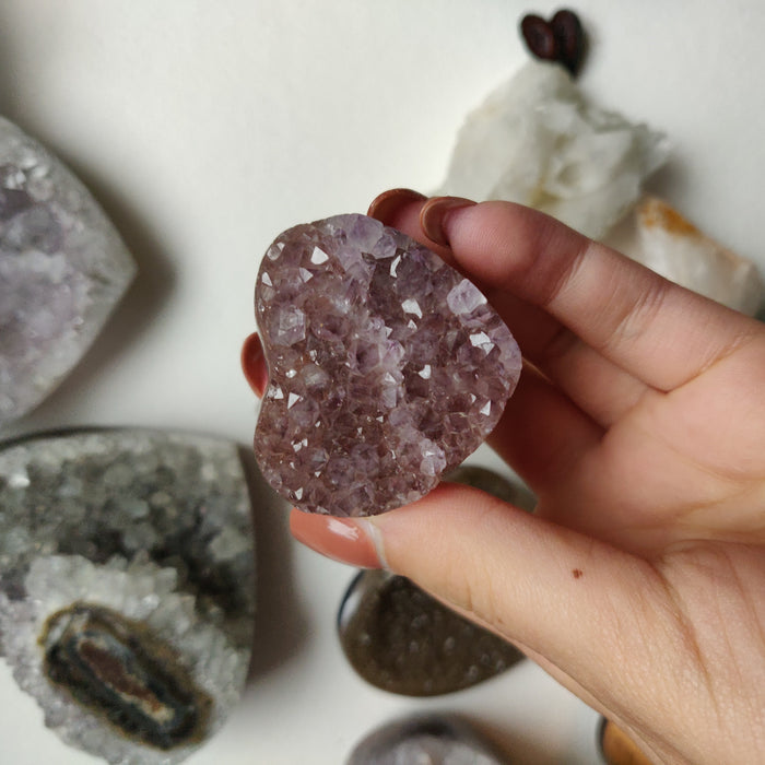 Amethyst Geode Heart (#G19) - Simply Affinity