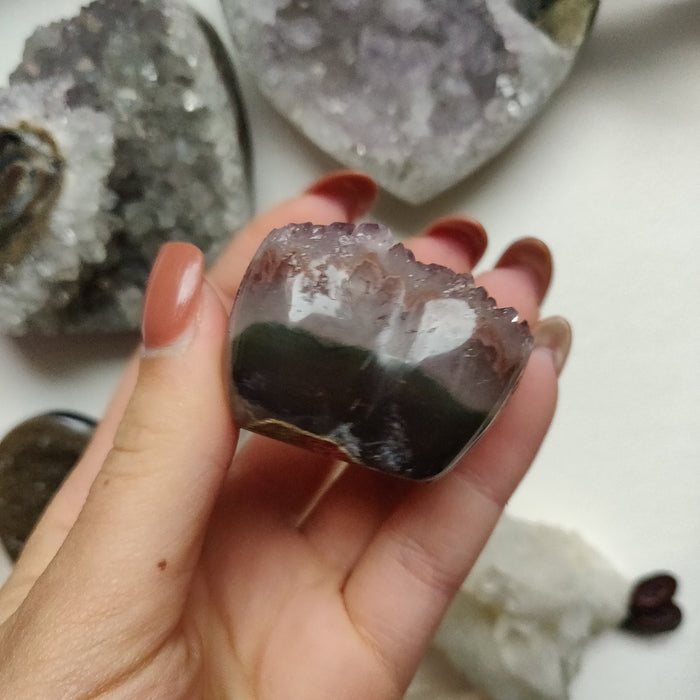 Amethyst Geode Heart (#G19) - Simply Affinity