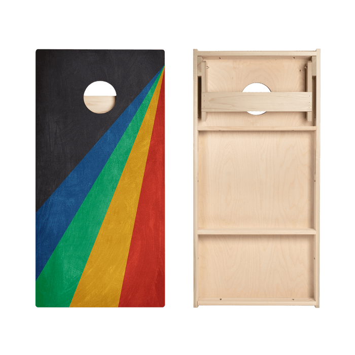 Angled Stripes Star Cornhole Boards - ACA - 000302 | American Cornhole Association
