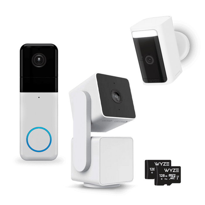 Apartment Enhanced Kit is a Wyze product that includes a camera and a microphone.