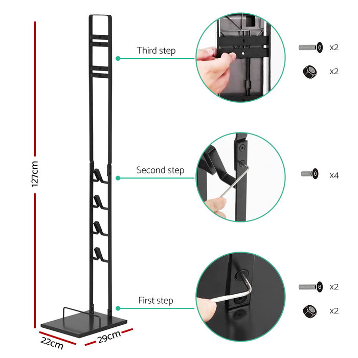 Artiss Freestanding Vacuum Stand Rack For Dyson Handheld Cleaner V6 V7 V8 V10 V11 Black - Devanti