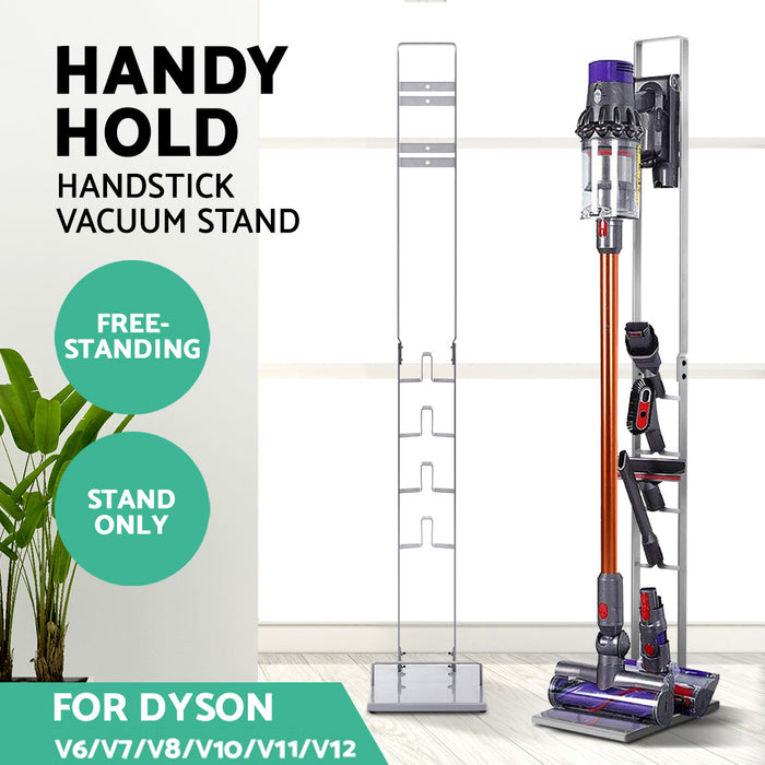Artiss Freestanding Vacuum Stand Rack For Dyson Handheld Cleaner V6 V7 V8 V10 V11 Silver - Devanti