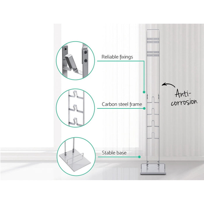 Artiss Freestanding Vacuum Stand Rack For Dyson Handheld Cleaner V6 V7 V8 V10 V11 Silver - Devanti