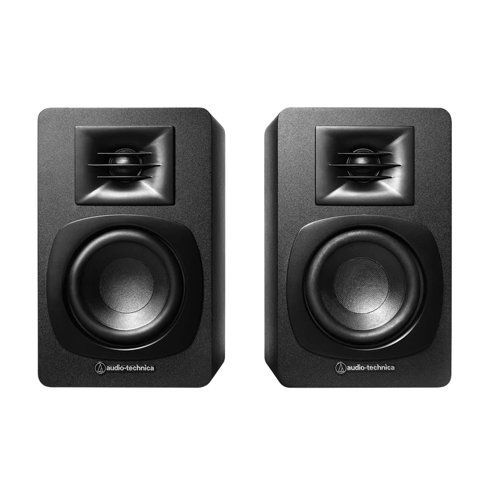 Audio Technica Powered Bluetooth Bookshelf Speakers - Black | ATSP3X from Audio Technica - DID Electrical