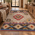 Aztec Whiskey River Rug in Beige