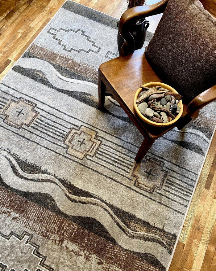 Barton Beige Southwestern Area Rugs & Runners made in the USA - Your Western Decor