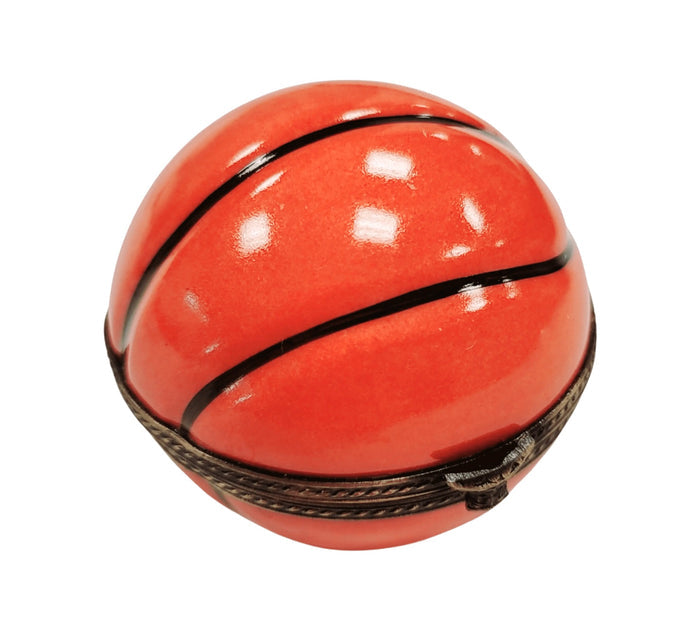 Basketball for Fans porcelain box from Limoges, alternate view