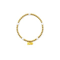 Beaded Charm Bracelet- Kappa Alpha Theta