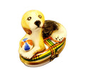 Beagle Dog Gift for Dog Lovers Limoges box, hand-painted porcelain made in France