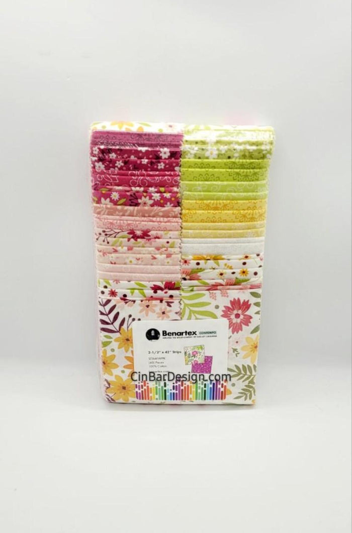 Benartex Strip Pies - Among the Wildflowers