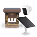 Bundle includes a bird feeder with a camera attached, allowing users to monitor their feeders from a distance.