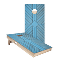 Blue Panel Wood Star Cornhole Boards - ACA - 000376 | American Cornhole Association