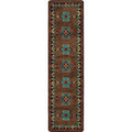Blue Zircon Southwestern Floor Runner made in the USA - Your Western Decor